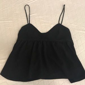 Black crop top